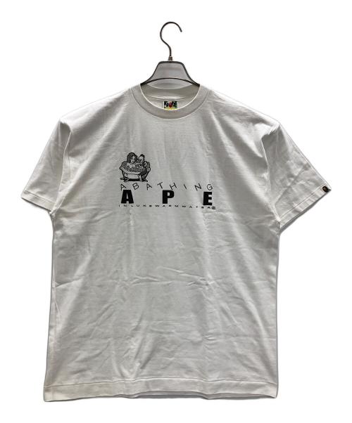 A BATHING APE（ア ベイシング エイプ）A BATHING APE (ア ベイシング エイプ) Tシャツ ホワイト サイズ:XLの古着・服飾アイテム