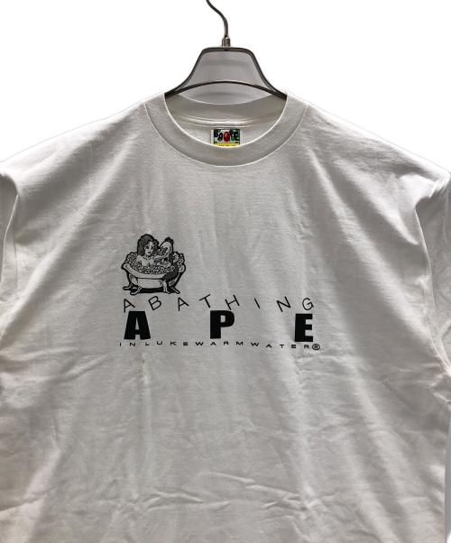 A BATHING APE（ア ベイシング エイプ）A BATHING APE (ア ベイシング エイプ) Tシャツ ホワイト サイズ:XLの古着・服飾アイテム