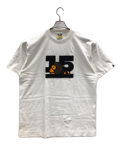 A BATHING APE（ア ベイシング エイプ）A BATHING APE (ア ベイシング エイプ) Tシャツ ホワイト サイズ:XLの古着・服飾アイテム