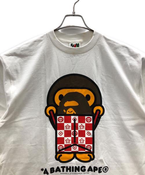 A BATHING APE（ア ベイシング エイプ）A BATHING APE (ア ベイシング エイプ) Tシャツ ホワイト サイズ:XLの古着・服飾アイテム