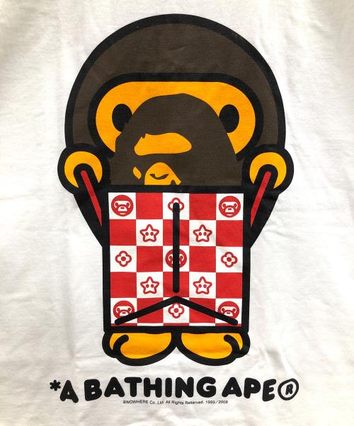 A BATHING APE（ア ベイシング エイプ）A BATHING APE (ア ベイシング エイプ) Tシャツ ホワイト サイズ:XLの古着・服飾アイテム