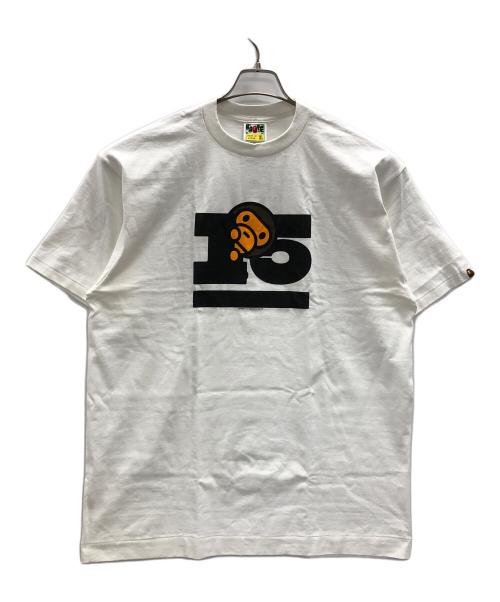 A BATHING APE（ア ベイシング エイプ）A BATHING APE (ア ベイシング エイプ) Tシャツ ホワイト サイズ:XLの古着・服飾アイテム