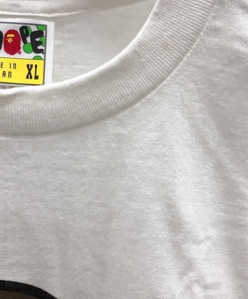 A BATHING APE（ア ベイシング エイプ）A BATHING APE (ア ベイシング エイプ) Tシャツ ホワイト サイズ:XLの古着・服飾アイテム