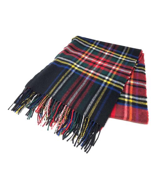 COMME des GARCONS SHIRT（コムデギャルソンシャツ）COMME des GARCONS SHIRT (コムデギャルソンシャツ) Lochcarron (ロキャロン) マフラー レッド系マルチカラー サイズ:実寸サイズにてご確認下さい。の古着・服飾アイテム