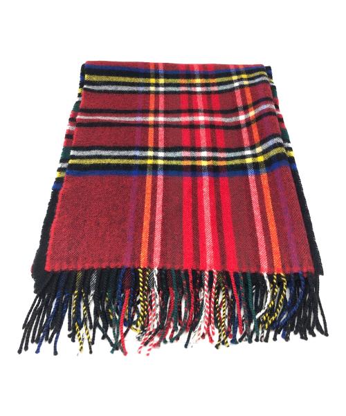 COMME des GARCONS SHIRT（コムデギャルソンシャツ）COMME des GARCONS SHIRT (コムデギャルソンシャツ) Lochcarron (ロキャロン) マフラー レッド系マルチカラー サイズ:実寸サイズにてご確認下さい。の古着・服飾アイテム