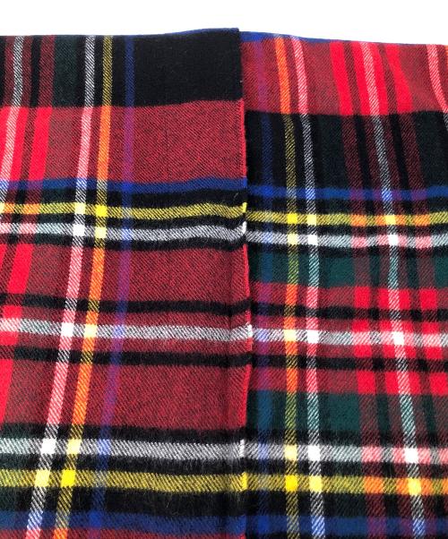 COMME des GARCONS SHIRT（コムデギャルソンシャツ）COMME des GARCONS SHIRT (コムデギャルソンシャツ) Lochcarron (ロキャロン) マフラー レッド系マルチカラー サイズ:実寸サイズにてご確認下さい。の古着・服飾アイテム