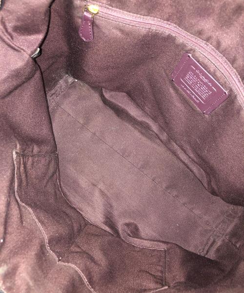 COACH（コーチ）COACH (コーチ) レガシー エクスプローデッド ジャガード アヴァ トートバッグ ベージュ×ブラック サイズ:実寸サイズにてご確認ください。の古着・服飾アイテム