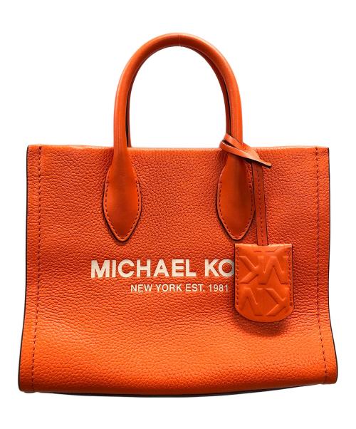 MICHAEL KORS（マイケル・コース）MICHAEL KORS (マイケル・コース) 2WAYバッグ ハンドバッグ ショルダーバッグ MIRELLA（ミレラ）トップジップ ショッパートート クロスボディ スモール オレンジ サイズ:実寸サイズにてご確認下さい。の古着・服飾アイテム