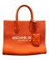 MICHAEL KORS（マイケル・コース）の古着「2WAYバッグ ハンドバッグ ショルダーバッグ MIRELLA（ミレラ）トップジップ ショッパートート クロスボディ スモール」｜オレンジ