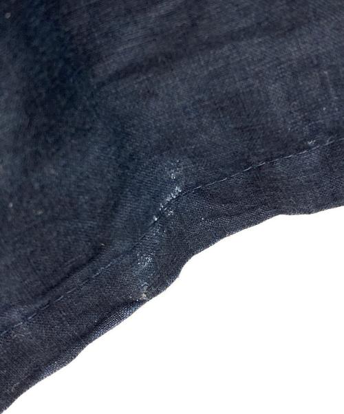 SCYE（サイ）SCYE (サイ) 半袖ブラウス リネンキャンブリック タックハーフスリーブブラウス ネイビー サイズ:38の古着・服飾アイテム