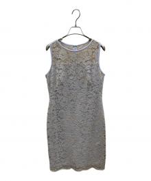 LAUREN RALPH LAUREN（ローレン ラルフ ローレン）の古着「ノースリーブワンピース Whisper Blue Lace Sheath Dress（ウィスパー ブルー レース シース ドレス）」｜スカイブルー