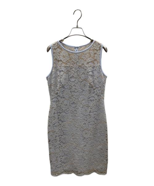 LAUREN RALPH LAUREN（ローレン ラルフ ローレン）LAUREN RALPH LAUREN (ローレン ラルフ ローレン) ノースリーブワンピース Whisper Blue Lace Sheath Dress（ウィスパー ブルー レース シース ドレス） スカイブルー サイズ:4の古着・服飾アイテム