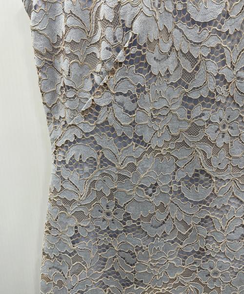 LAUREN RALPH LAUREN（ローレン ラルフ ローレン）LAUREN RALPH LAUREN (ローレン ラルフ ローレン) ノースリーブワンピース Whisper Blue Lace Sheath Dress（ウィスパー ブルー レース シース ドレス） スカイブルー サイズ:4の古着・服飾アイテム