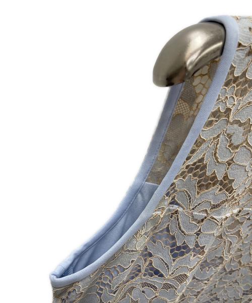 LAUREN RALPH LAUREN（ローレン ラルフ ローレン）LAUREN RALPH LAUREN (ローレン ラルフ ローレン) ノースリーブワンピース Whisper Blue Lace Sheath Dress（ウィスパー ブルー レース シース ドレス） スカイブルー サイズ:4の古着・服飾アイテム