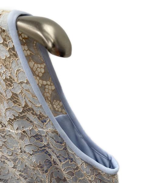 LAUREN RALPH LAUREN（ローレン ラルフ ローレン）LAUREN RALPH LAUREN (ローレン ラルフ ローレン) ノースリーブワンピース Whisper Blue Lace Sheath Dress（ウィスパー ブルー レース シース ドレス） スカイブルー サイズ:4の古着・服飾アイテム