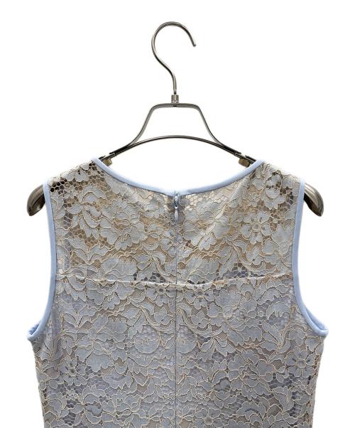 LAUREN RALPH LAUREN（ローレン ラルフ ローレン）LAUREN RALPH LAUREN (ローレン ラルフ ローレン) ノースリーブワンピース Whisper Blue Lace Sheath Dress（ウィスパー ブルー レース シース ドレス） スカイブルー サイズ:4の古着・服飾アイテム