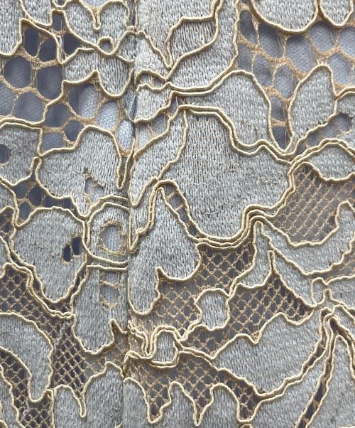 LAUREN RALPH LAUREN（ローレン ラルフ ローレン）LAUREN RALPH LAUREN (ローレン ラルフ ローレン) ノースリーブワンピース Whisper Blue Lace Sheath Dress（ウィスパー ブルー レース シース ドレス） スカイブルー サイズ:4の古着・服飾アイテム
