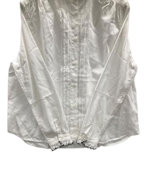 SINME（シンメ）SINME (シンメ) 長袖シャツ スカラエンブロイダリーシャツ ホワイト サイズ:Mの古着・服飾アイテム