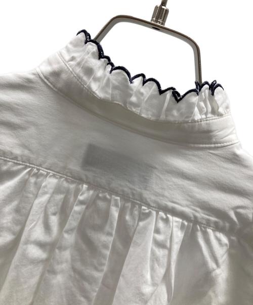 SINME（シンメ）SINME (シンメ) 長袖シャツ スカラエンブロイダリーシャツ ホワイト サイズ:Mの古着・服飾アイテム