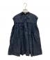 SCYE（サイ）の古着「ノースリーブブラウス オーガニック リネン ピンタック スリーブレス シャツ」｜ネイビー