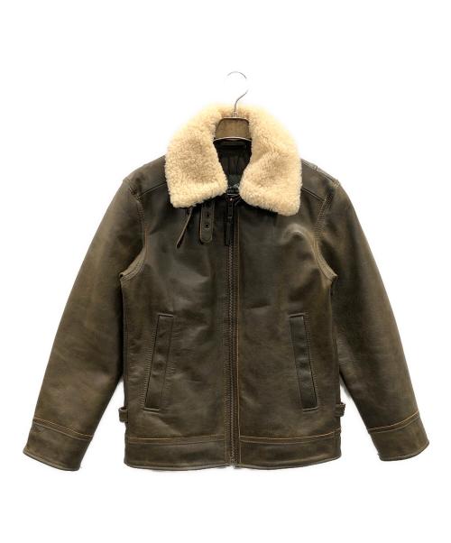 Eddie Bauer（エディーバウアー）Eddie Bauer (エディーバウアー) ボマージャケット フライトジャケット ブラウン サイズ:XSの古着・服飾アイテム