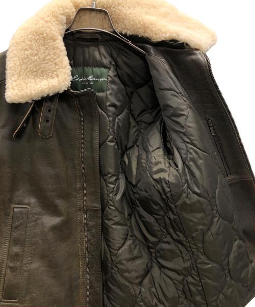 Eddie Bauer（エディーバウアー）Eddie Bauer (エディーバウアー) ボマージャケット フライトジャケット ブラウン サイズ:XSの古着・服飾アイテム