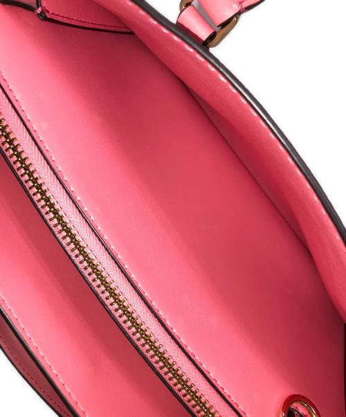 MICHAEL KORS（マイケル・コース）MICHAEL KORS (マイケル・コース) ハンドバッグ SHEILA（シェイラ）センタージップ サッチェル スモール MK（エムケー）シグネチャー ベージュ×ピンク サイズ:実寸サイズにてご確認ください。の古着・服飾アイテム