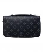 LOUIS VUITTONルイ ヴィトン）の古着「財布 モノグラム・エクリプス ジッピーXL」｜ブラック