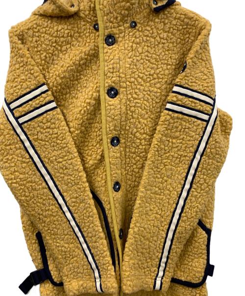 LUPO DI MARE SINA COVA（ルポ ディ マーレ シナコバ）LUPO DI MARE SINA COVA (ルポ ディ マーレ シナコバ) フリースジャケット フード付き イエロー サイズ:Lの古着・服飾アイテム