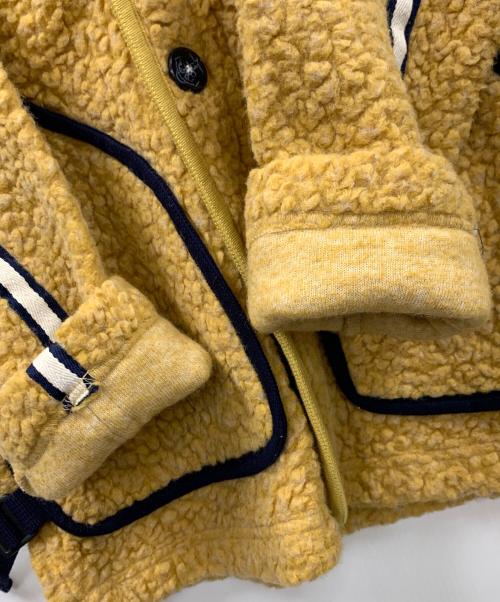 LUPO DI MARE SINA COVA（ルポ ディ マーレ シナコバ）LUPO DI MARE SINA COVA (ルポ ディ マーレ シナコバ) フリースジャケット フード付き イエロー サイズ:Lの古着・服飾アイテム