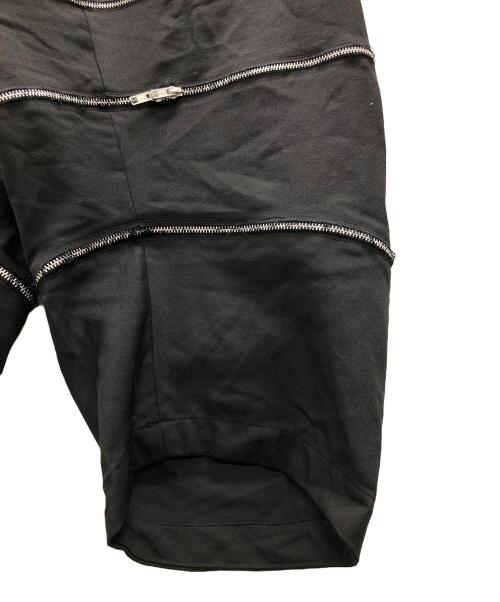 BLACK COMME des GARCONS（ブラックコムデギャルソン）BLACK COMME des GARCONS (ブラックコムデギャルソン) ジップデザインパンツ ブラック サイズ:Mの古着・服飾アイテム