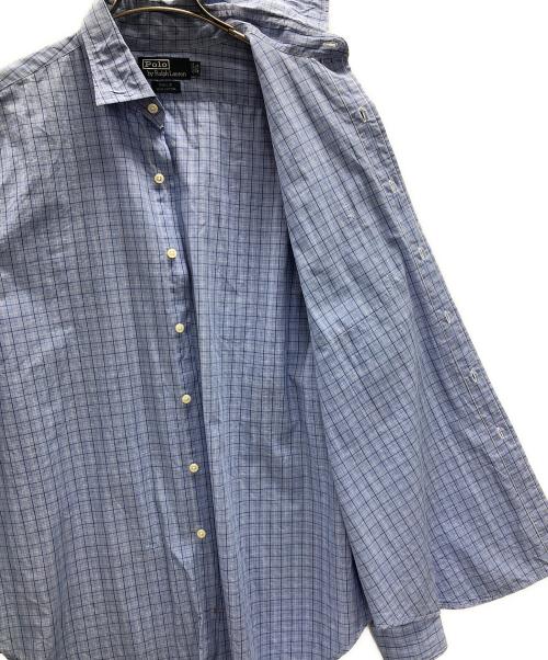 POLO RALPH LAUREN（ポロ・ラルフローレン）POLO RALPH LAUREN (ポロ・ラルフローレン) 長袖シャツ スカイブルー サイズ:16 1/2の古着・服飾アイテム