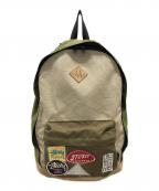stussy×MEIステューシー×メイ）の古着「リュック」｜オリーブ×ベージュ