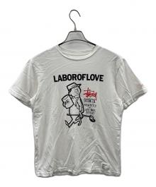 stussy×BEDWIN &THE HEARTBREAKERS（ステューシー×ベドウィンアンドザ ハートブレイカーズ）の古着「Tシャツ」｜ホワイト