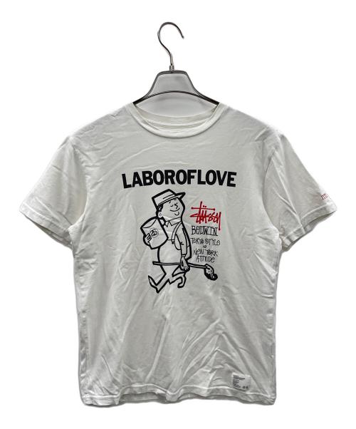 stussy（ステューシー）stussy (ステューシー) BEDWIN &THE HEARTBREAKERS (ベドウィンアンドザ ハートブレイカーズ) Tシャツ ホワイト サイズ:実寸サイズにてご確認ください。の古着・服飾アイテム