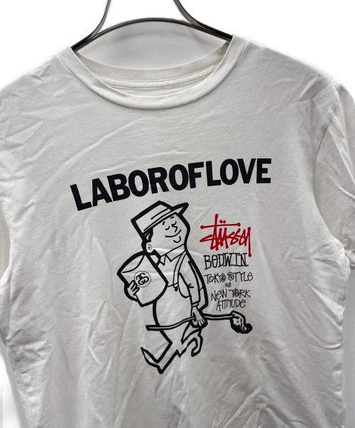 stussy（ステューシー）stussy (ステューシー) BEDWIN &THE HEARTBREAKERS (ベドウィンアンドザ ハートブレイカーズ) Tシャツ ホワイト サイズ:実寸サイズにてご確認ください。の古着・服飾アイテム