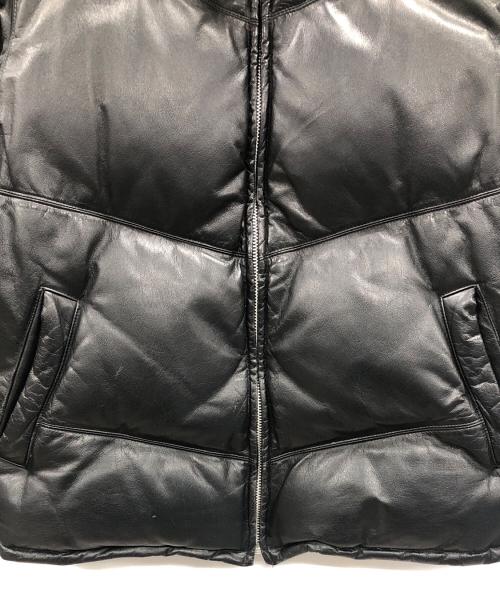 SCOOP MAN（スクープマン）SCOOP MAN (スクープマン) レザーダウンジャケット ブラック サイズ:Mの古着・服飾アイテム