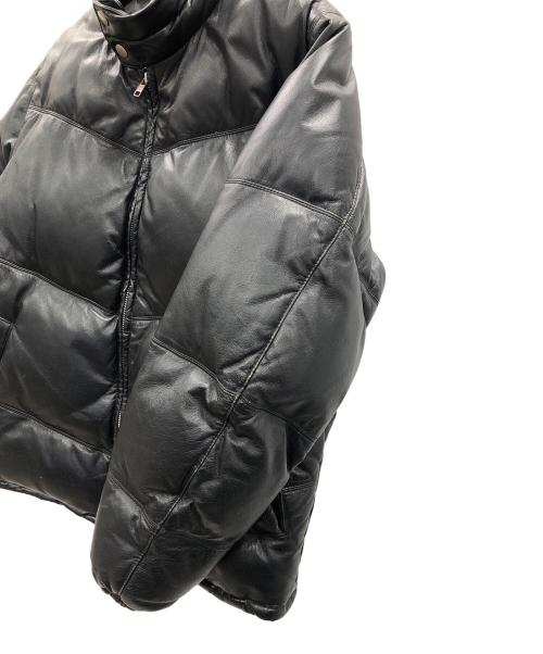 SCOOP MAN（スクープマン）SCOOP MAN (スクープマン) レザーダウンジャケット ブラック サイズ:Mの古着・服飾アイテム