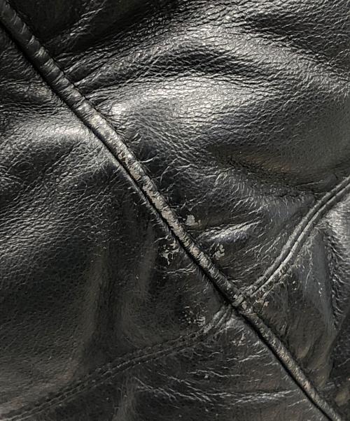 SCOOP MAN（スクープマン）SCOOP MAN (スクープマン) レザーダウンジャケット ブラック サイズ:Mの古着・服飾アイテム