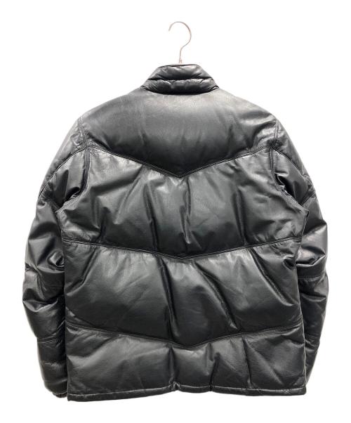 SCOOP MAN（スクープマン）SCOOP MAN (スクープマン) レザーダウンジャケット ブラック サイズ:Mの古着・服飾アイテム