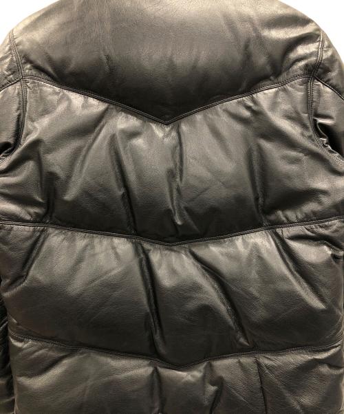 SCOOP MAN（スクープマン）SCOOP MAN (スクープマン) レザーダウンジャケット ブラック サイズ:Mの古着・服飾アイテム