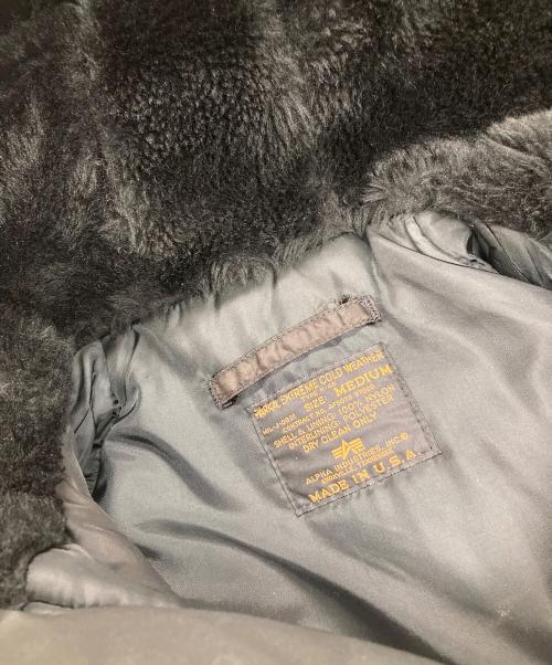 ALPHA（アルファ）ALPHA (アルファ) 中綿ジャケット N-4B ブラック サイズ:Mの古着・服飾アイテム