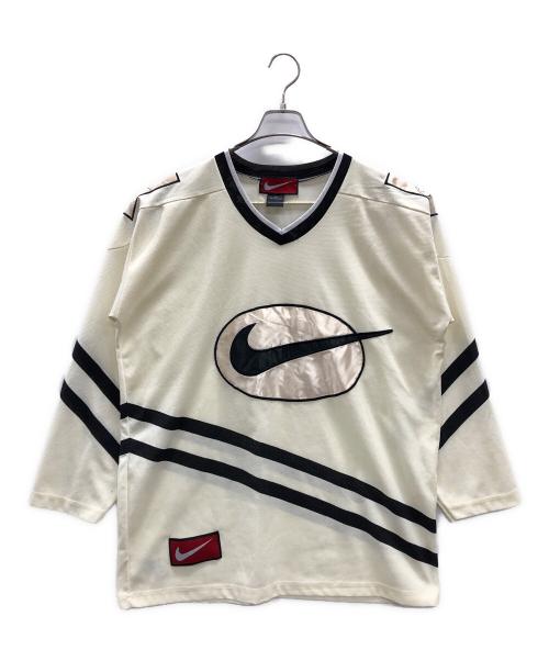 NIKE（ナイキ）NIKE (ナイキ) ゲームシャツ クリーム×ブラック サイズ:XLの古着・服飾アイテム