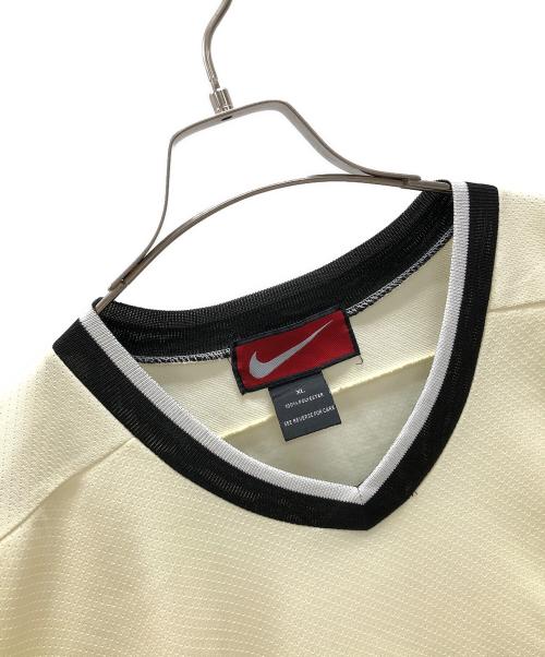 NIKE（ナイキ）NIKE (ナイキ) ゲームシャツ クリーム×ブラック サイズ:XLの古着・服飾アイテム