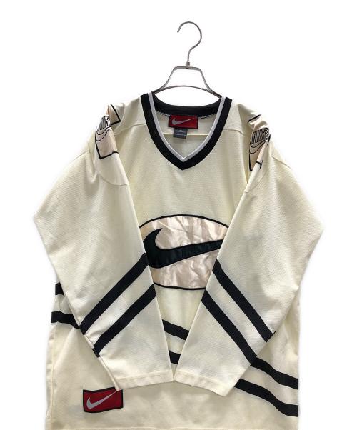 NIKE（ナイキ）NIKE (ナイキ) ゲームシャツ クリーム×ブラック サイズ:XLの古着・服飾アイテム