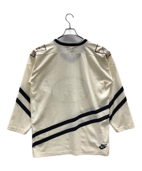 NIKE（ナイキ）NIKE (ナイキ) ゲームシャツ クリーム×ブラック サイズ:XLの古着・服飾アイテム