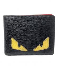 FENDI（フェンディ）の古着「2つ折り財布」｜ブラック