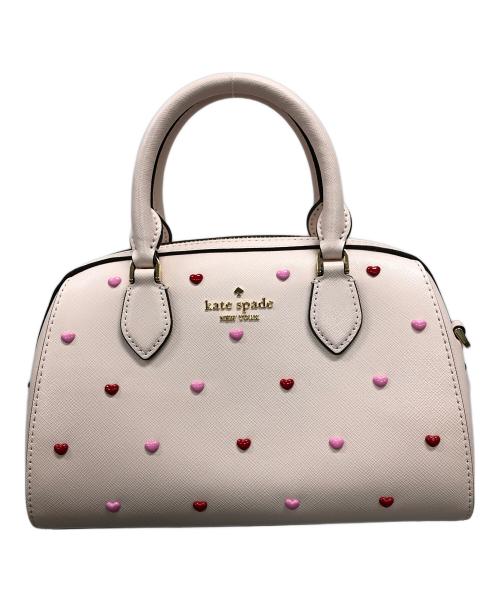Kate Spade（ケイトスペード）Kate Spade (ケイトスペード) 2WAYバッグ ハンドバッグ ショルダーバッグ マディソン ハート ピアス スモール ドリー ダッフル クロスボディ ピンク サイズ:実寸サイズにてご確認下さい。の古着・服飾アイテム
