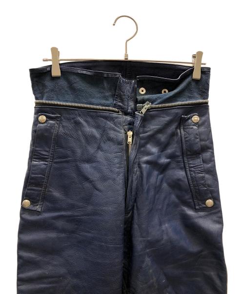 Lewis Leathers（ルイスレザース）Lewis Leathers (ルイスレザース) レザーパンツ ブルー サイズ:実寸サイズにてご確認ください。の古着・服飾アイテム