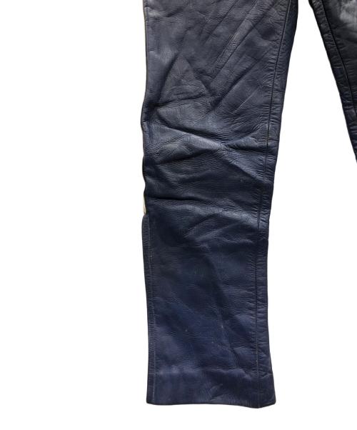 Lewis Leathers（ルイスレザース）Lewis Leathers (ルイスレザース) レザーパンツ ブルー サイズ:実寸サイズにてご確認ください。の古着・服飾アイテム